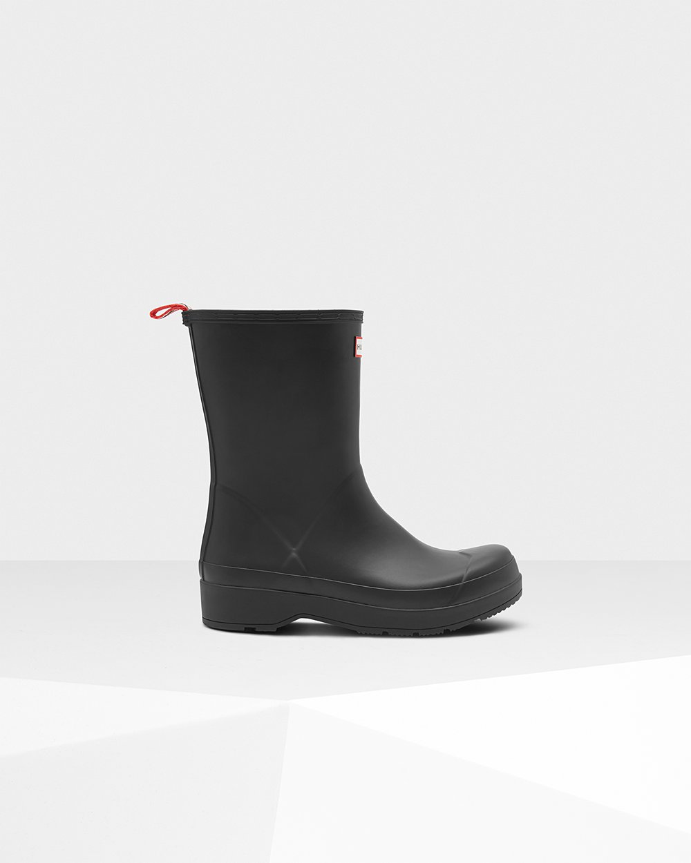 Hunter Original Mid-Height Rain Play Boots - Cheap Online Mens Black - BIJEWS629